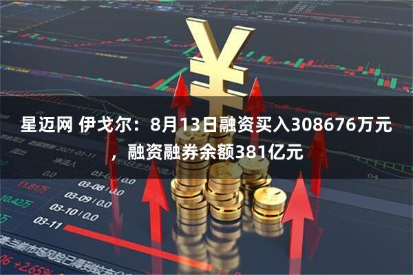 星迈网 伊戈尔：8月13日融资买入308676万元，融资融券余额381亿元