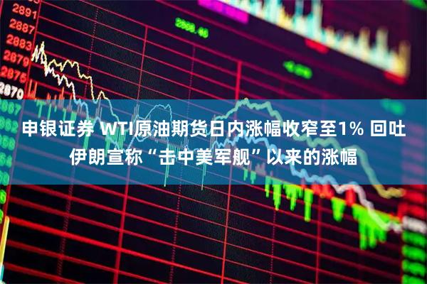 申银证券 WTI原油期货日内涨幅收窄至1% 回吐伊朗宣称“击中美军舰”以来的涨幅